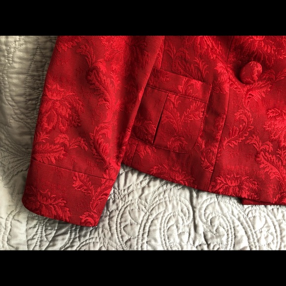 Talbots Red Double Breasted Formal Jacket, Medium - Picture 6 of 16